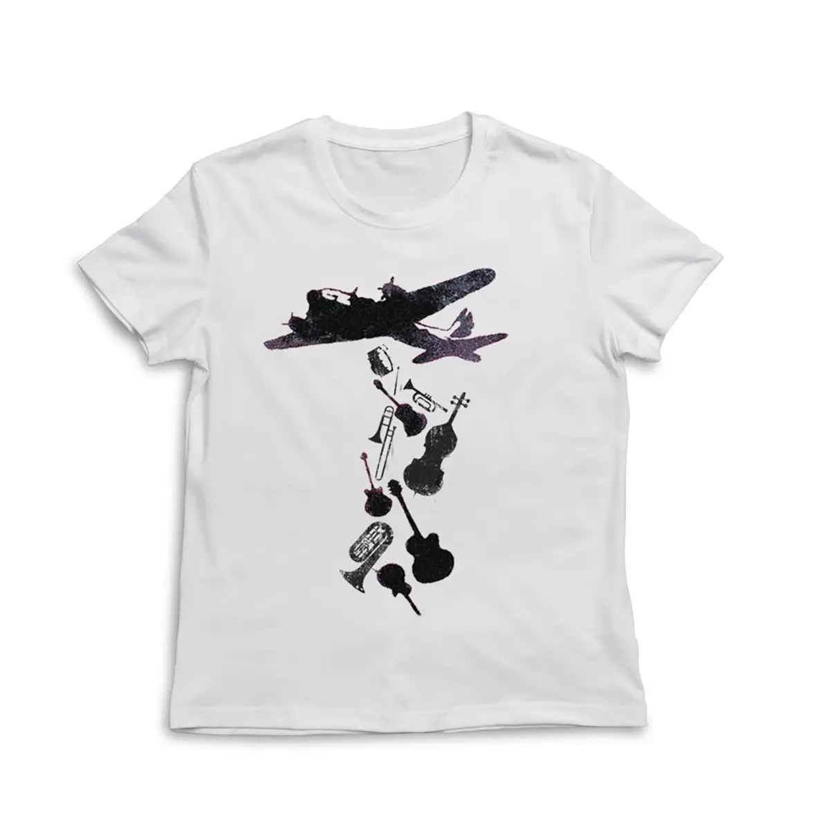 "Bomber" T-Shirts unisex (weiß)